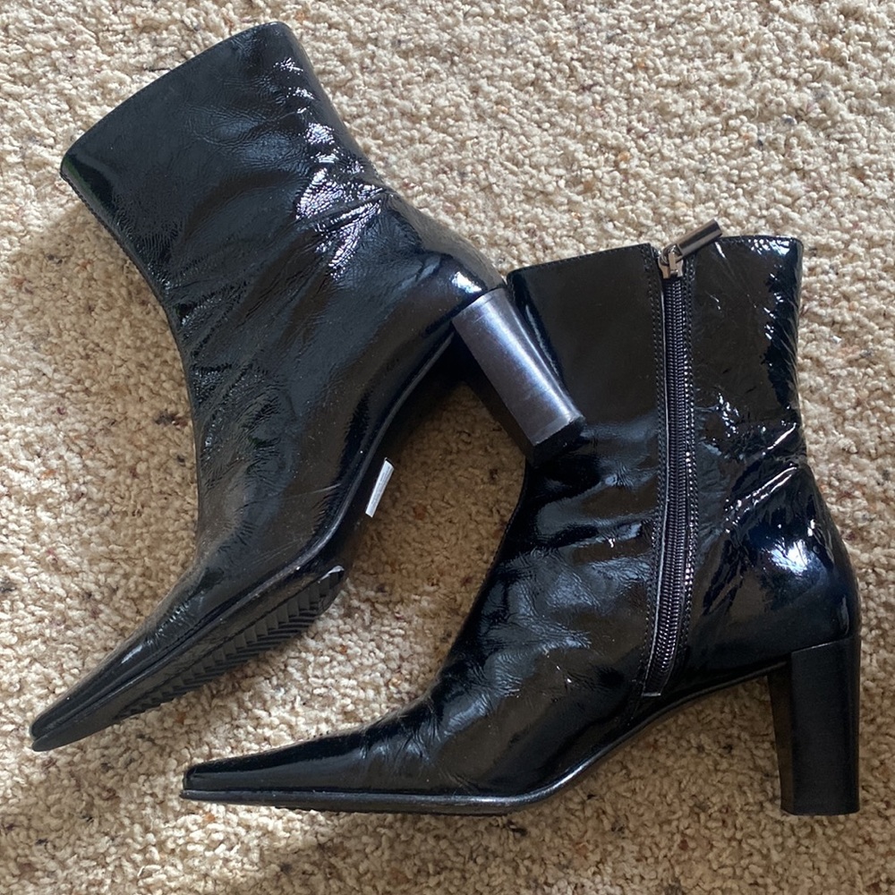Patent Leather Boots